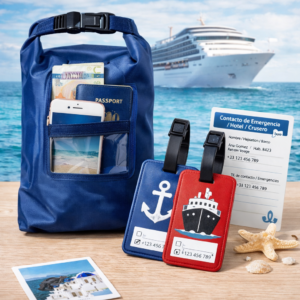 Set Crucero: Bolsa impermeable + Identificadores (Pack)